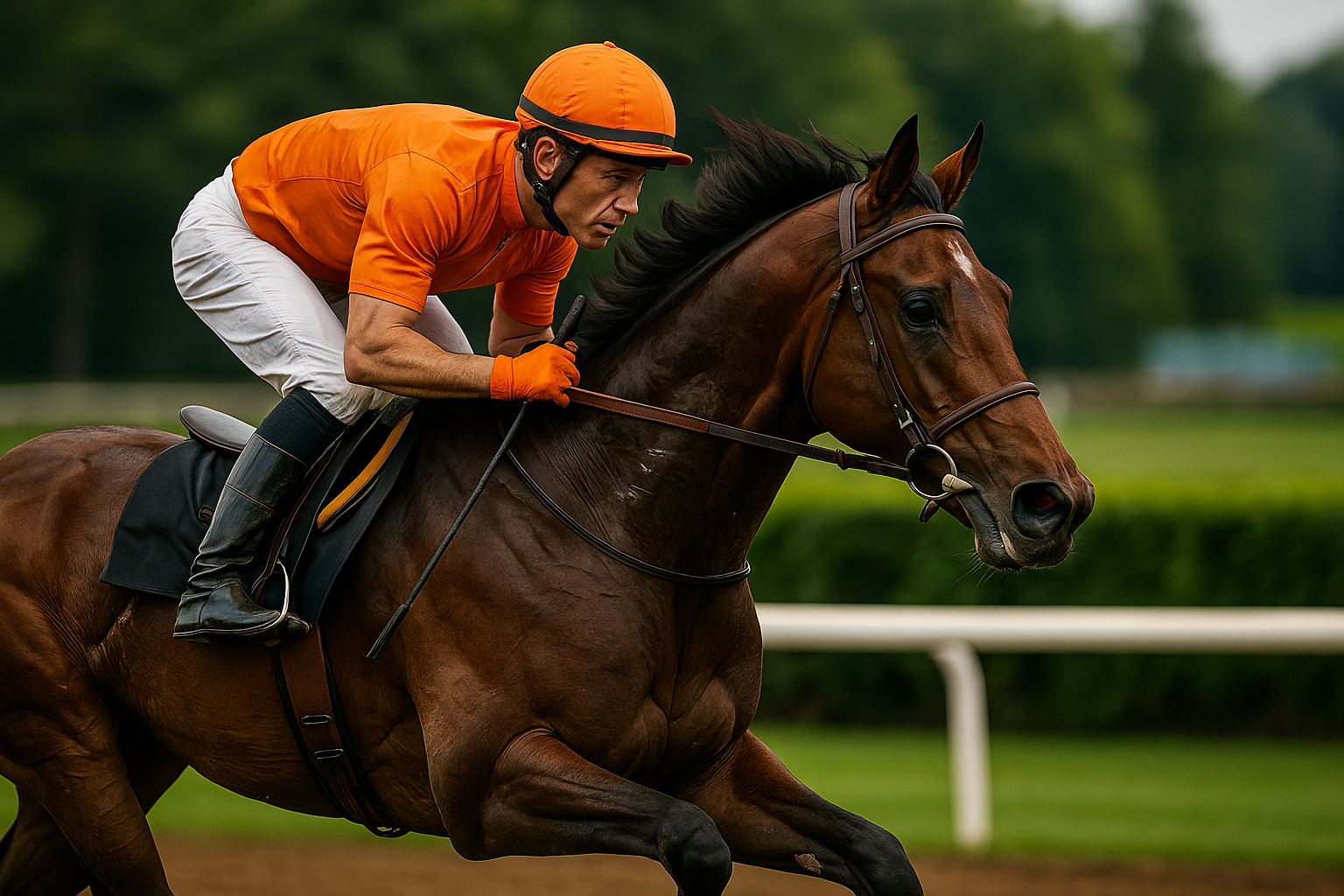 Cavalo saudável em movimento