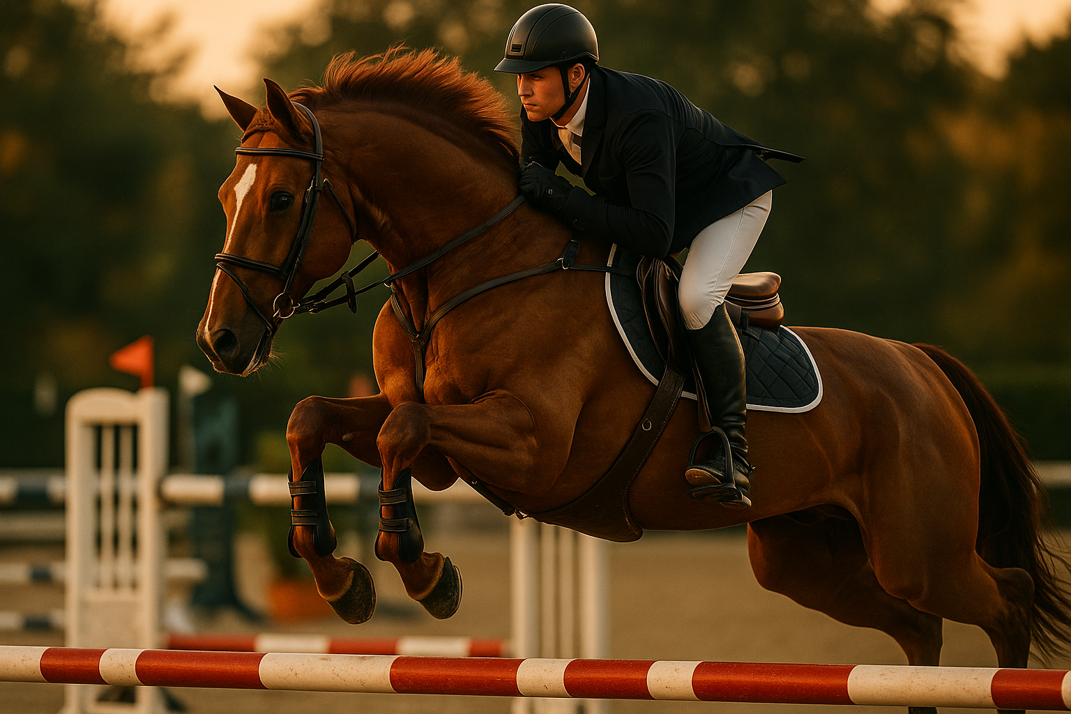 Cavalo correndo em pista