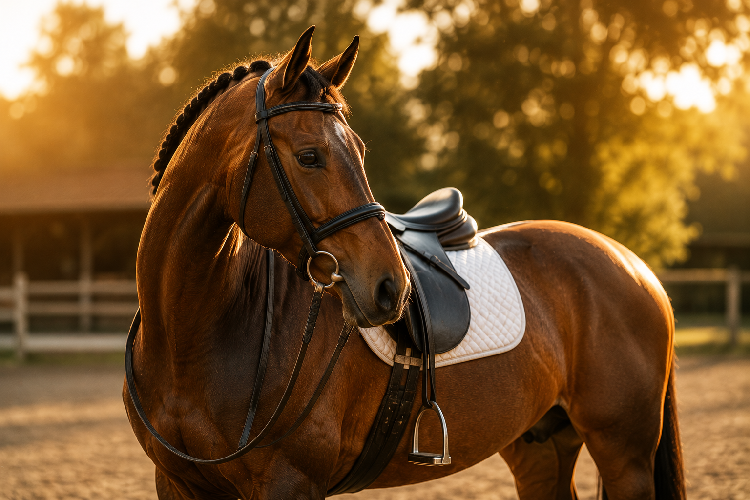Cavalo em ambiente saudável