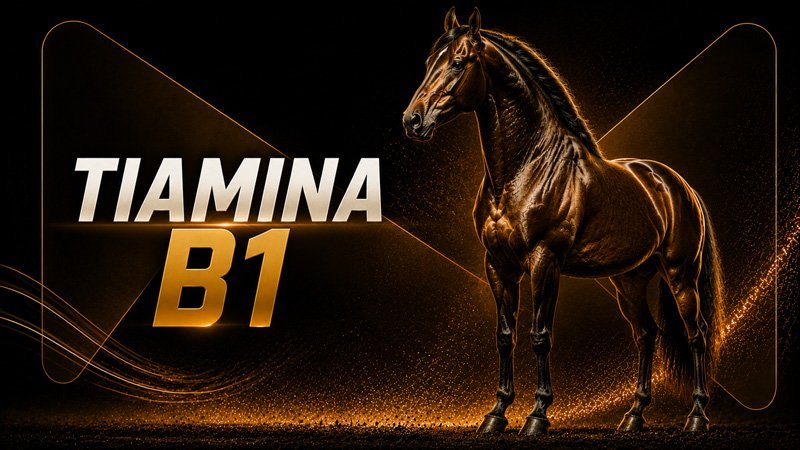 Tiamina B1 para cavalos: metabolismo, necessidade e deficiência